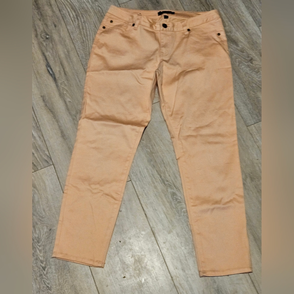 Max Jeans Mid-Rise Peach Capri Women's Size 8